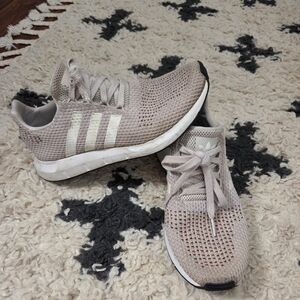 Adidas Women's Cream Knit Sneakers